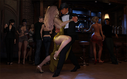 Formal Tango Couple