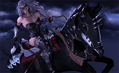 Warriess Eyes Enemy Army