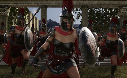 Females Defending Sparta