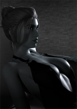 Model Shuteye Between Shoots